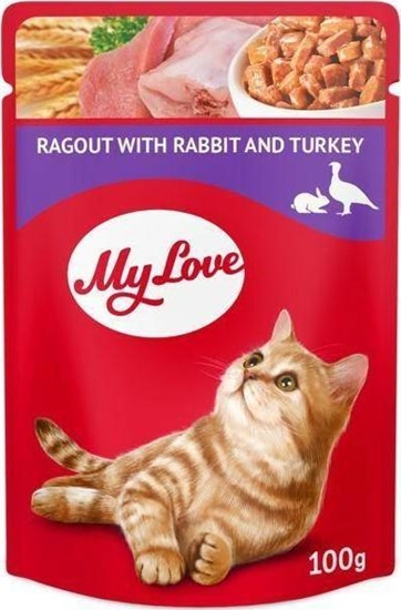 Picture of Mylove MY LOVE sasz. 100g ADULT KRÓLIK INDYK SOS /24