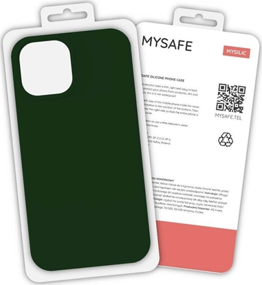 Picture of Mysafe MYSAFE ETUI SILIKONOWE IPHONE XS MAX CIEMNOZIELONY PUDEŁKO