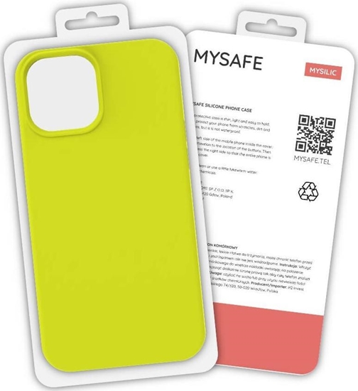 Picture of Mysafe MYSAFE ETUI SILIKONOWE IPHONE XS MAX ŻÓŁTY PUDEŁKO