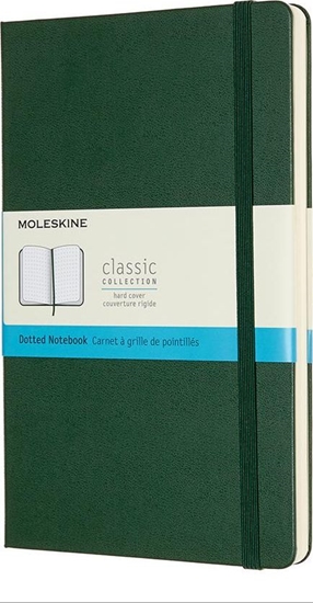 Picture of Moleskine Notes Classic L 13x21 tw. kropki mirtowa zieleń