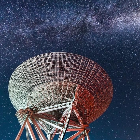 Picture of Museums & Galleries Karnet kwadrat z kopertą Radio Telescope