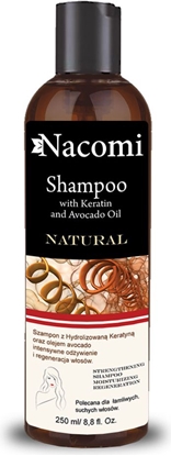 Attēls no Nacomi Szampon do włosów z keratyną i olejem avocado 250ml