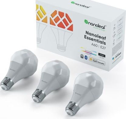 Attēls no Nanoleaf Nanoleaf Essentials Smart Bulbs - zestaw 3 żarówek A19-A60-E27