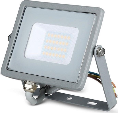 Attēls no Naświetlacz V-TAC Projektor LED 20W 1600lm 4000K Dioda SAMSUNG Szary IP65 446