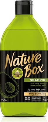 Изображение Nature Box Avocado Oil Szampon do włosów regenerujący 385ml