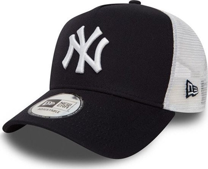 Изображение New Era Czapka New York Yankees Clean A Frame Trucker czarna-biała (11588489)