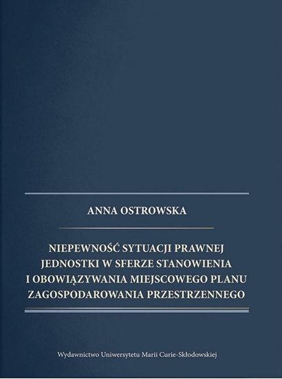 Picture of Niepewność sytuacji prawnej jednostki w sferze...