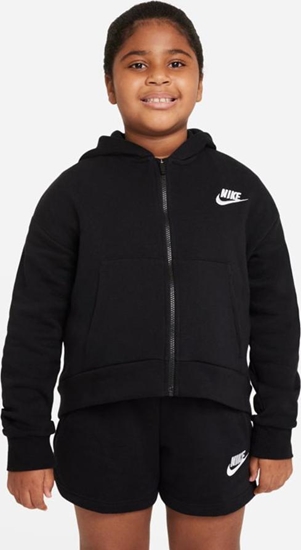 Picture of Nike Bluza Nike Sportswear Club Fleece Jr girls DC7118 010 DC7118 010 czarny M (137-147)