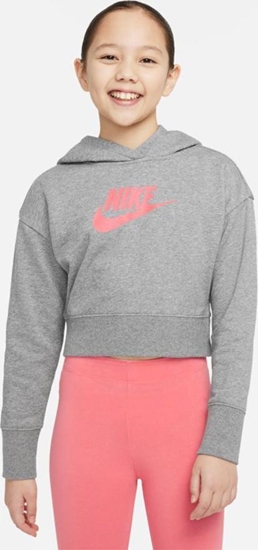 Picture of Nike Bluza Nike Sportswear Club Girls DC7210 092 DC7210 092 szary M (137-147cm)