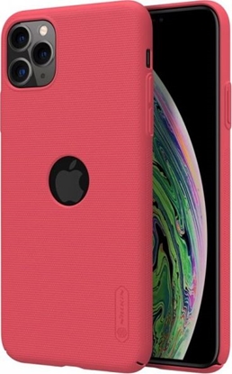 Изображение Nillkin Nillkin Super Frosted Shield - Etui Apple iPhone 11 Pro Max z wycięciem na logo (Bright Red)