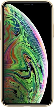 Attēls no Nillkin Nillkin Super Frosted Shield - Etui Apple iPhone 11 Pro z wycięciem na logo (Golden)