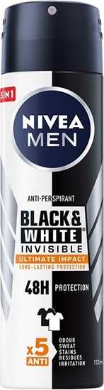 Picture of Nivea Nivea Men Dezodorant BLACK& WHITE INVISIBLE Ultimate Impact 5in1 spray 150ml