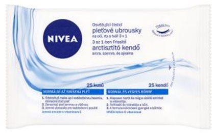 Изображение Nivea Refreshing Cleansing Wipes 3in1 W 25szt.