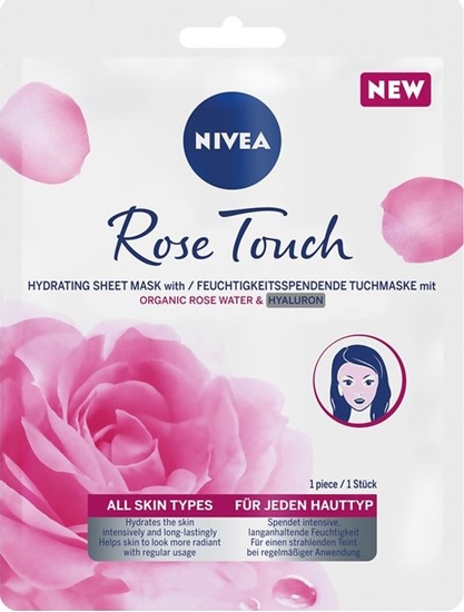 Picture of Nivea Rose Touch intensywnie nawilżająca maska z organiczną wodą różaną i kwasem hialuronowym