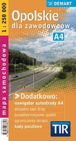 Picture of Opolskie dla zawodowców TIR – mapa samochodowa