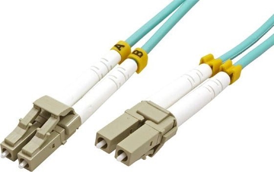 Picture of Optyczny Patchcord Multi mode (50/125), LC-LC/15m, niebiesko-zielony, economy