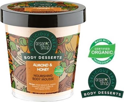 Attēls no Organic Shop Body Desserts Mus do ciała Almond & Heney Milk 450 ml