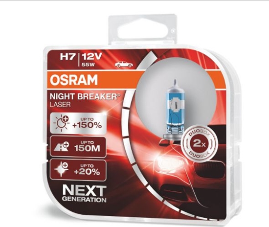 Picture of Osram Żarówka H7 Night Breaker Laser Next Generation PX26d 12V 55W 2szt