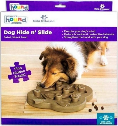 Attēls no Outward Hound Nina Ottosson Dog Hide N Slide poziom 2 - gra edukacyjna dla psa