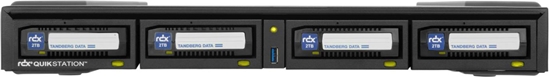 Изображение Overland-Tandberg RDX QuikStation 4 DT, 4-Bay, 4x 1Gb Ethernet, removable disk array, desktop