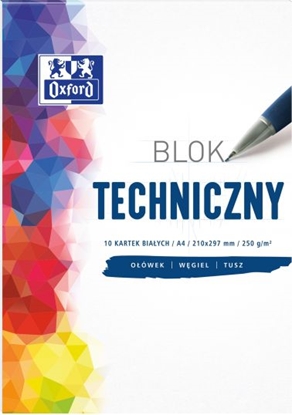 Picture of Oxford Blok techniczny A4 10k biały