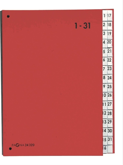 Picture of Pagna Przekładka indeksująca Color 32 Fächer 1-31 rot