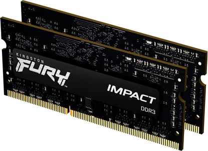 Изображение Pamięć do laptopa Kingston Fury Impact, SODIMM, DDR3L, 8 GB, 1866 MHz, CL11 (KF318LS11IBK2/8)