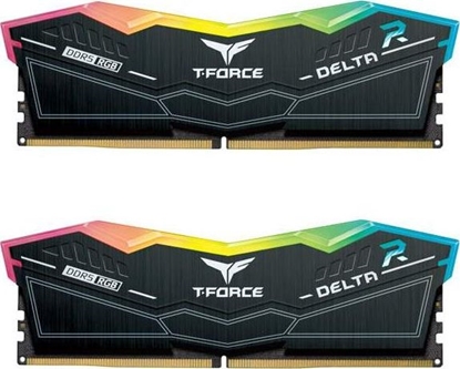 Attēls no Pamięć TeamGroup T-Force Delta RGB, DDR5, 32 GB, 6400MHz, CL40 (FF3D532G6400HC40BDC01)