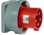 Picture of PCE Wtyczka tablicowa 63A 5P 400V czerwona IP67 POWER TWIST (635-6)