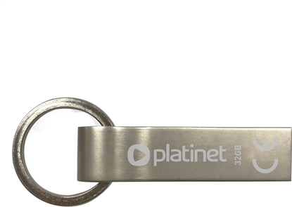 Picture of Platinet USB Flash Drive 32GB, Micro UDP, USB 2.0, Waterproof, Metal, Silver, USB version (most popular type), Blister