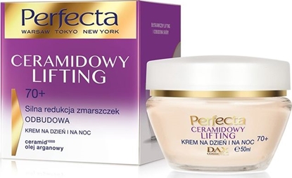 Attēls no Perfecta Krem do twarzy Ceramidowy Lifting Silna Redukcja Zmarszczek Odbudowa 70+ przeciwzmarszczkowy 50ml