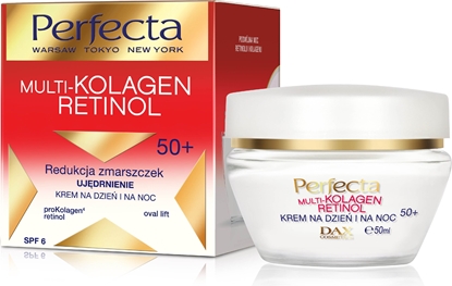 Attēls no Perfecta Krem do twarzy Multi-Kolagen Retinol 50+ ujędrniający 50ml