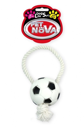 Attēls no Pet Nova VIN Rope-Soccer Ball 28cm