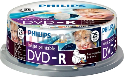 Attēls no Philips DVD-R 4.7 GB 16x 25 sztuk (DM4I6B25F)