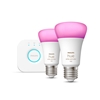 Изображение Philips Hue White and colour ambience Starter kit: 2 E27 smart bulbs (1100)