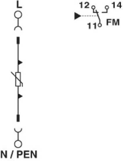 Picture of Phoenix Contact Ogranicznik przepięć B 1P 12,5kA 1,2kV 240V AC VAL-MS 230FM (2839130)