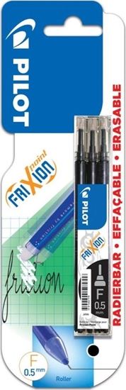 Изображение Pilot PILOT WKŁAD FRIXION POINT CZARNY X3 BL PIRBLSFRP5BX