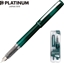 Изображение Platinum Pióro wieczne Platinum Prefounte Dark Emerald, F, w plastikowym opakowaniu, na blistrze, zielone