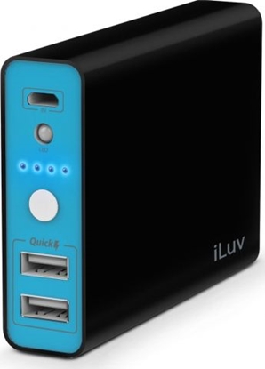 Attēls no Powerbank iLuv MyPower 10400mAh Czarno-niebieski