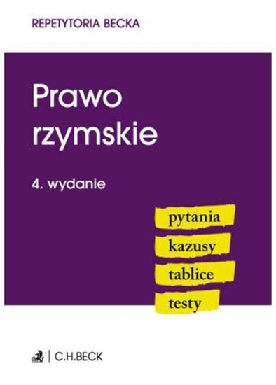 Picture of Prawo rzymskie. Pytania Kazusy Tablice Testy