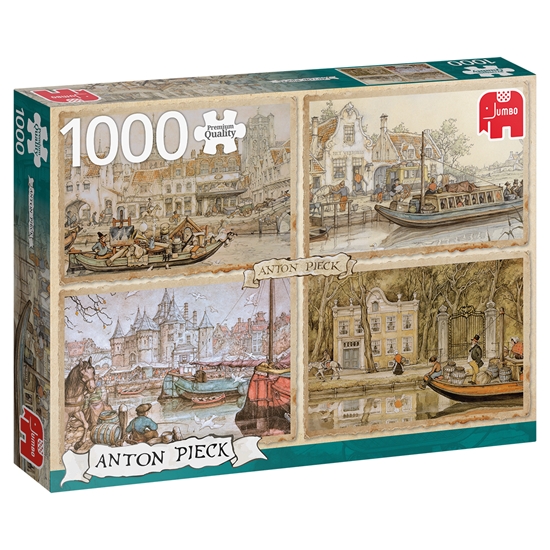 Picture of Premium Collection Anton Pieck, Canal Boats 1000 pieces