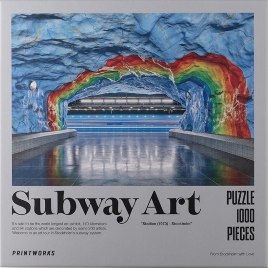 Picture of Printworks Puzzle 1000 Subway Art - Rainbow