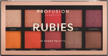 Picture of ProFusion Profusion Rubies Eyeshadow Palette paleta 10 cieni do powiek