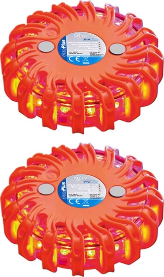 Picture of ProPlus ProPlus Dysk ostrzegawczy z 16 światłami LED 2 szt., pomarańczowy