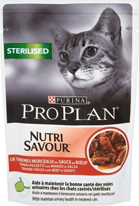 Изображение Purina Pro Plan Sterilised Nutrisavour Wołowina 85g