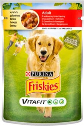 Attēls no Purina Saszetka Friskies Dog Adult Wołowina i marchewka w galaretce 100g