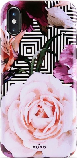 Picture of Puro PURO Glam Geo Flowers - Etui iPhone Xs Max (Pink Peonies)