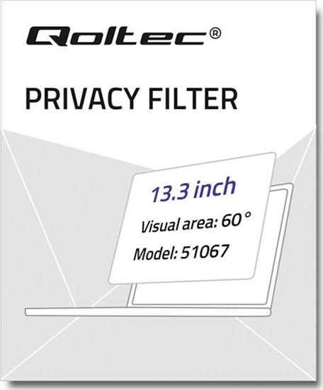 Изображение Filtr Qoltec Qoltec Filtr prywatyzujący RODO do MacBook Air | 13.3'' | 16:10