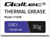 Изображение Pasta termoprzewodząca Qoltec Grey 30g (51638)