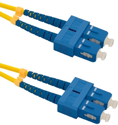 Attēls no Qoltec Optic Patchcord SC/UPC - SC/UPC SM 9/125 G652D 2m (54001)